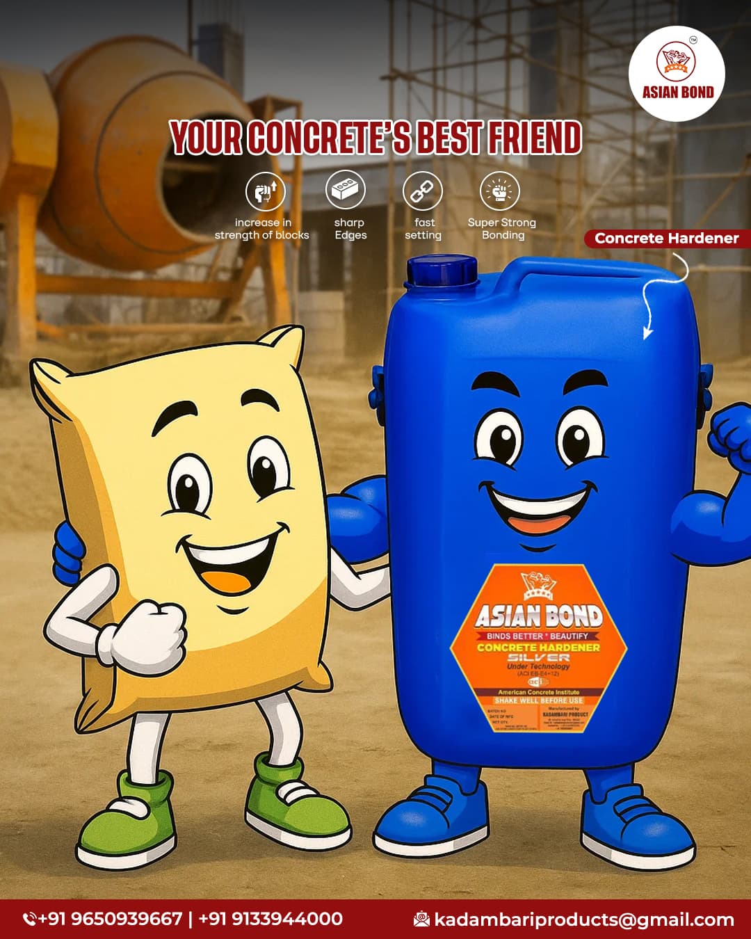 How Asian Bond’s Construction Chemicals Improve Construction Efficiency